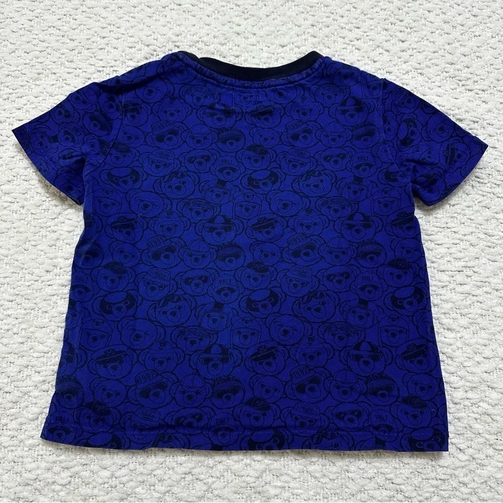 Polo Ralph Lauren Royal Blue Polo Bear Graphic T-Shirt Size 24M